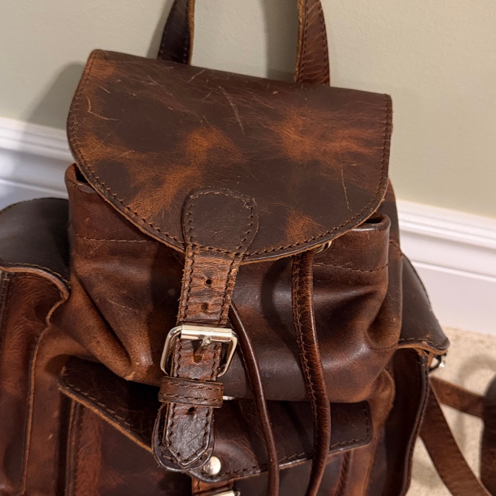 Mini backpack Freebird by Steven Brett in Cognac - Picture 3 of 8